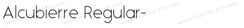 Alcubierre Regular字体转换